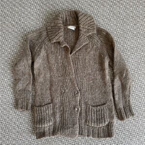 Crewcuts Kids Brown Mohair/Wool Blend Cardigan